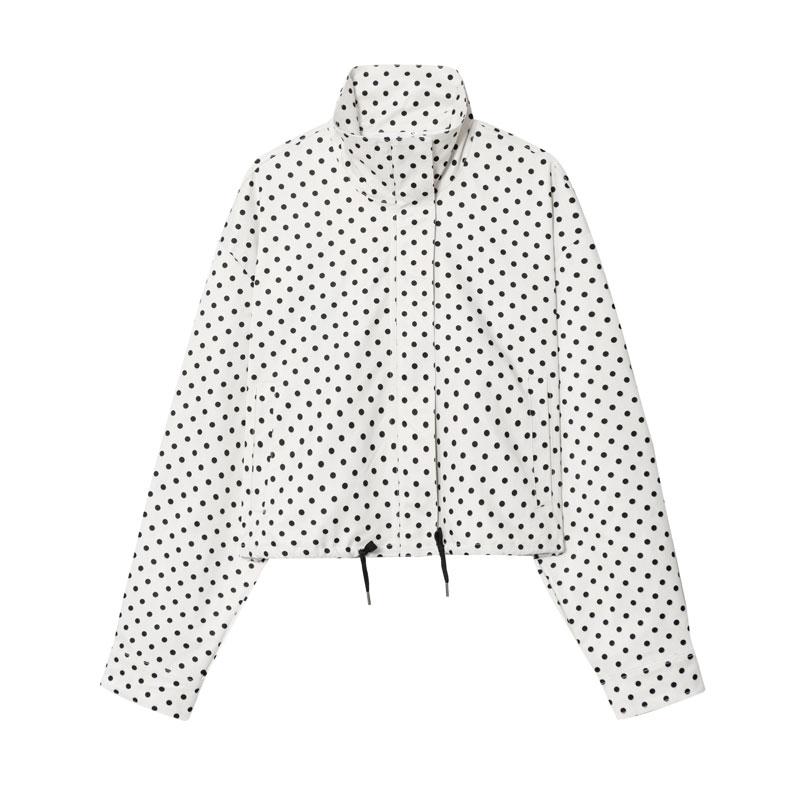 Summer Women's Polka Dot Blazer Jacket, Casual Comfy Jacket, Y2K Street Style Spot Design, Fashionable Long Sleeve Top for Casual & Vacation Wear