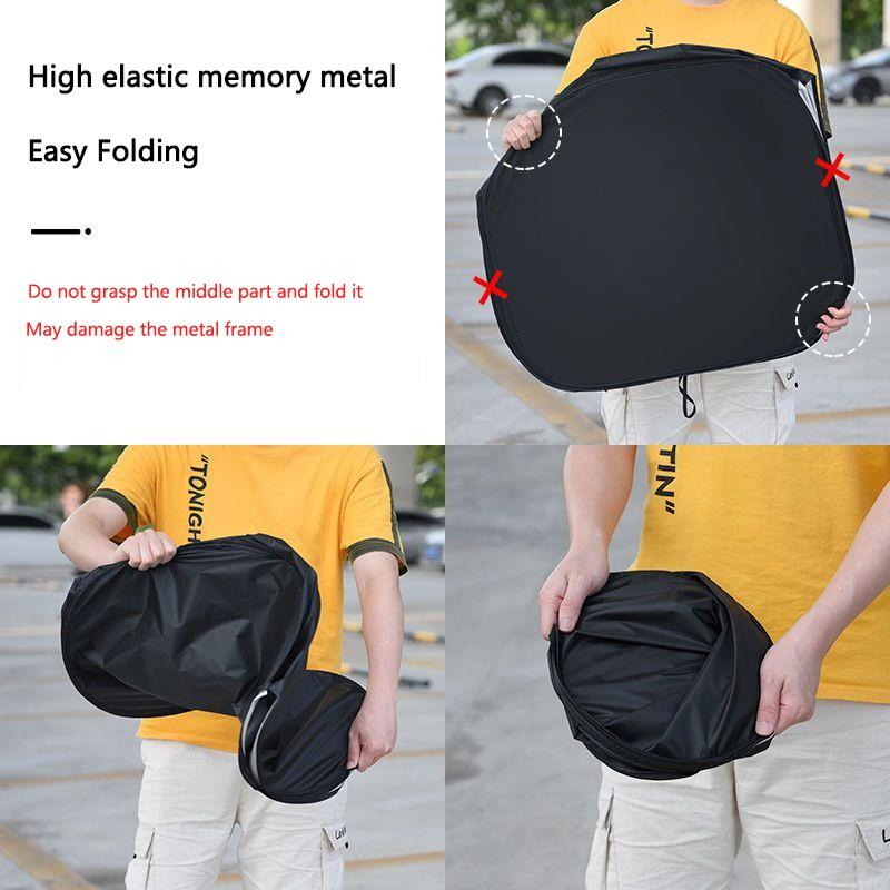 Folding Car Windshield Sun Shade Cover Visor, UV Protection for Cadillac Escalade Gt4 Xt4 Ats Xt5 Cts Xts Rs, 1pc Accessory