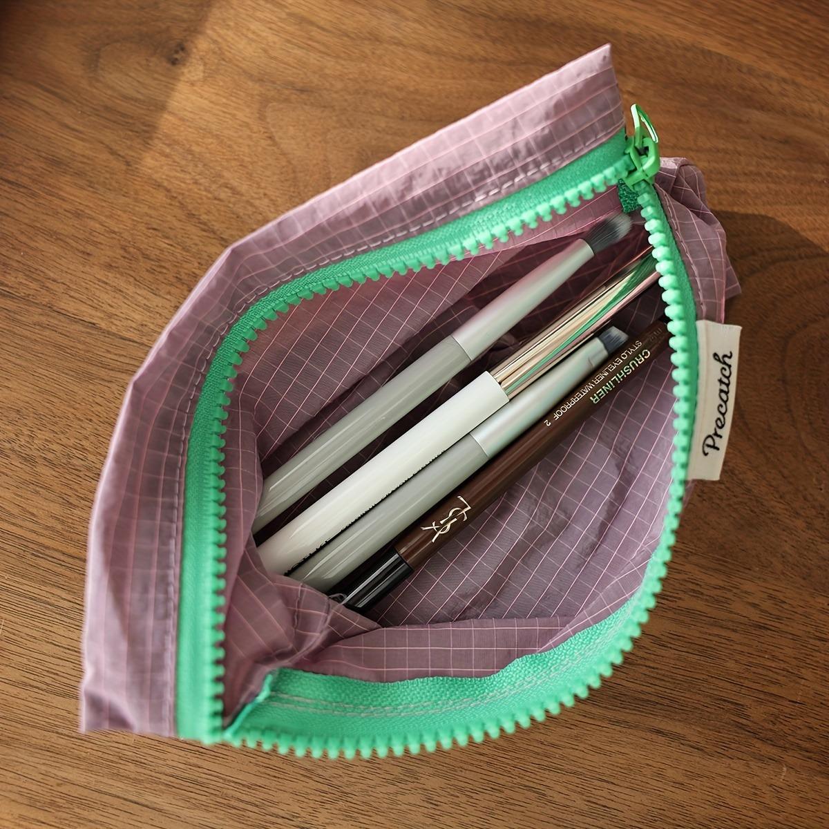 Nylon Zipper Pouch Organizer, 1 Count Portable Lightweight Storage Bag for Organizing Pens, Jewelry, Coins, and Small Accessories, Simple Stylish Easy-to-carry Design for Daily Use