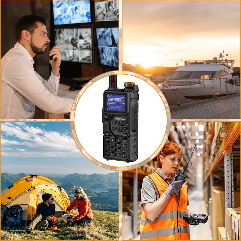BAOFENG Radio K5PLUS 10W Max Power Long Range Handheld Ham Radio Walkie Talkies, Long Range Two Way GMRS Radio with NOAA Weather Alert Copy Frequency USB-C Charginng, Survival Gear for Ourdoor Audio