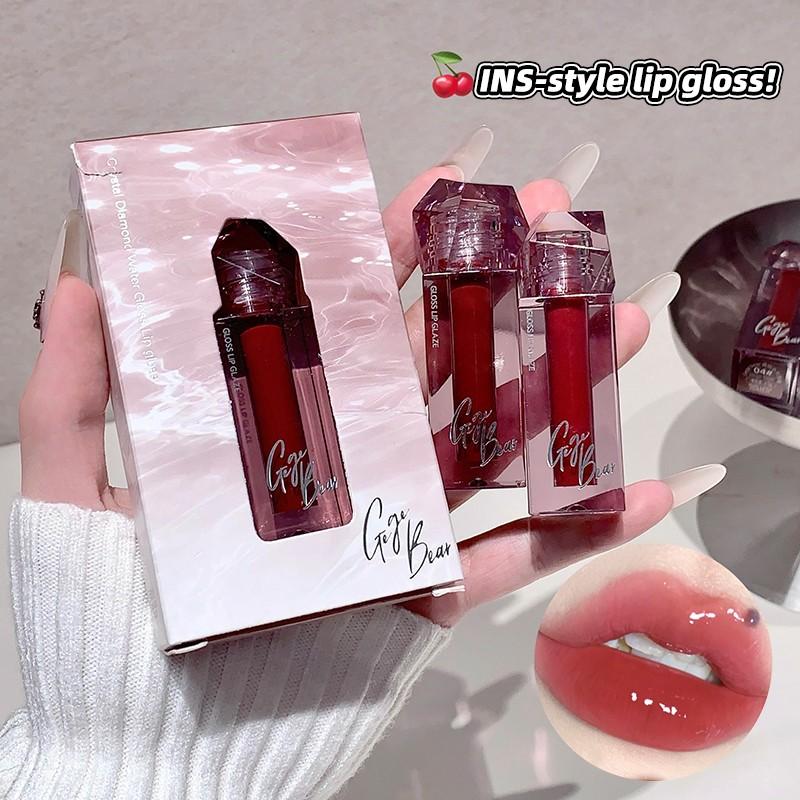 High-End Glossy Lipstick, Moisturizing Anti-Chapping, Clear Fake Skin Effect, Mirror Water Glass Finish, Perfect Gift for Women