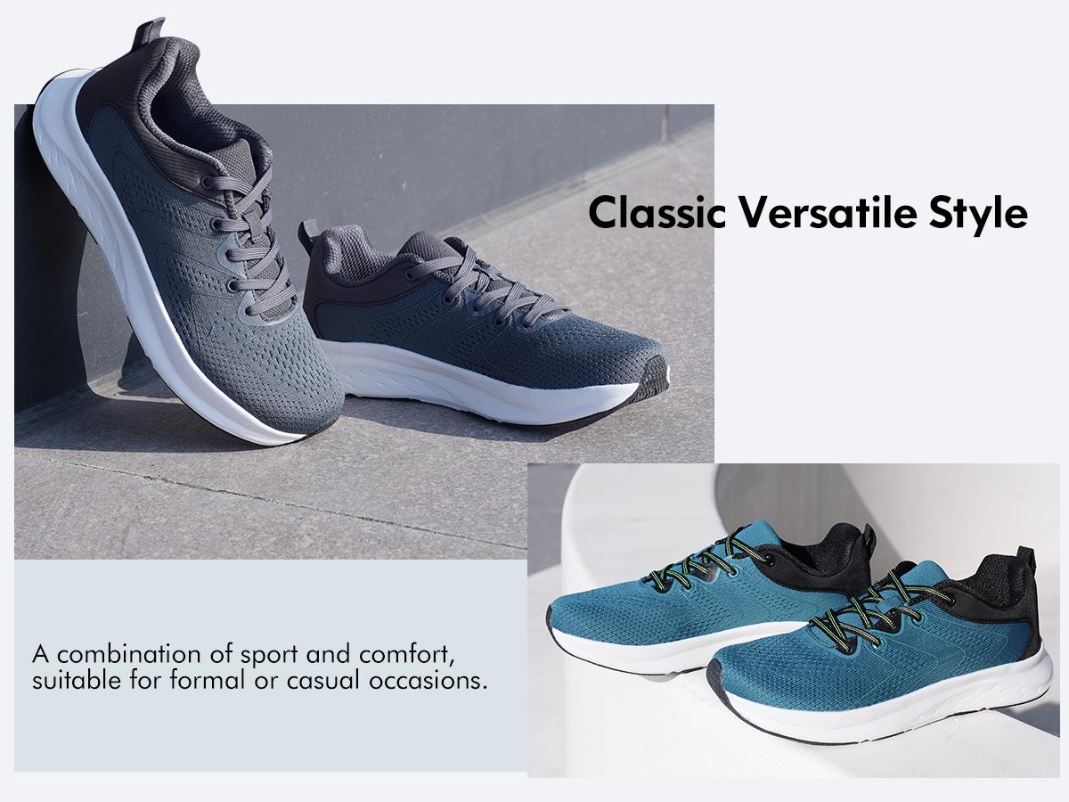 Ortho+rest Men Wide Toe Box Shoes Pain Relief Running Shoes Wide Width Sneakers for Ingrown Toenail Closed Trainer Walking Shoes Men's Casual