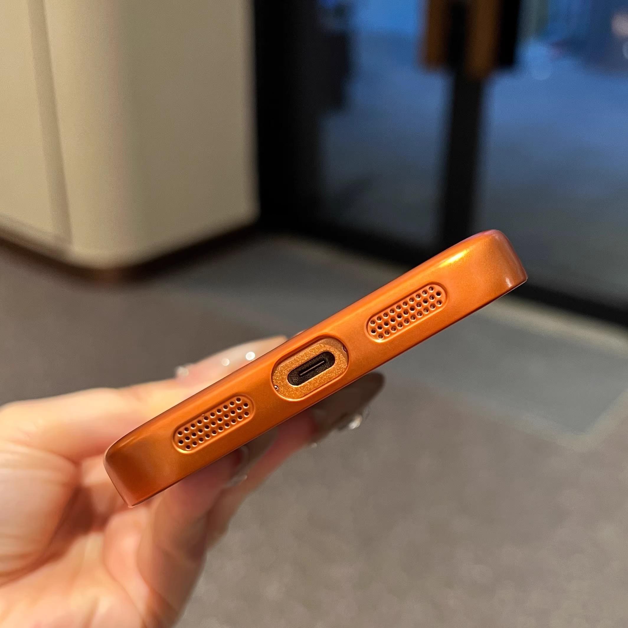 Trendy Full PC Frosted Matte Electroplated Slim Phone Case for iPhone 17 Pro Max/16 Plus/15/14/13/12 Pro Max, Built-in Camera Screen Protector Shockproof Protective Cover