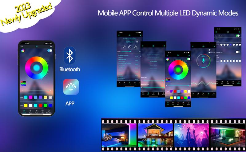 High Glossy LED Coffee Table,Modern Coffee Table for Living Room,Living Room Tables,Large Living Room Furniture,APP LED Lights,Black/White Coffee Table for Living Room (Black)