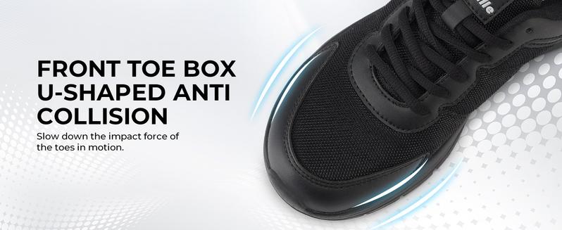 FitVille Men's Walking Shoes Wide Width Lightweight Comfortable Sneakers Max Cushioning Shoes for Plantar Fasciitis Relief