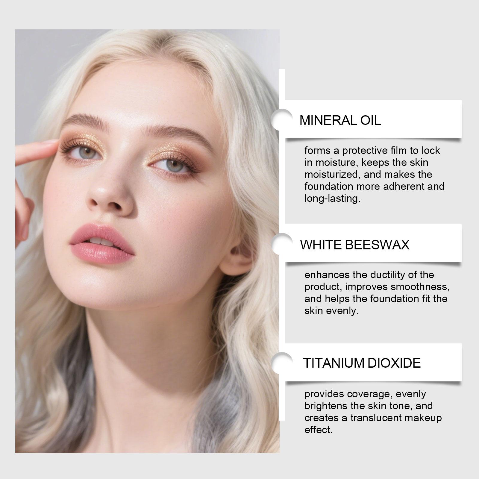 Natural Color Two-In-One Transforming Foundation Stick, Lightweight Hydrating, Natural Finish, Non-Caking, Thin and Transparent Foundation