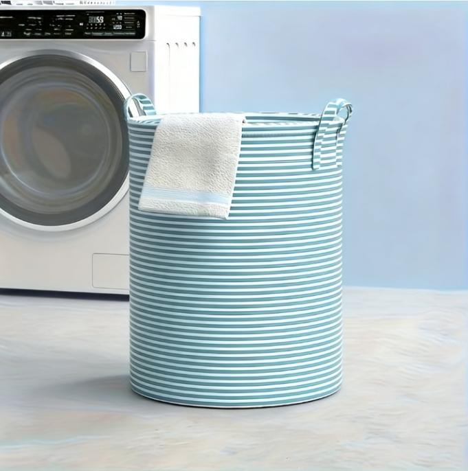 Large Capacity Foldable Laundry Basket | Reinforced Handle Design, Durable & Minimalist Organizer for Clothes & Toys, Ideal for Bathroom & Bedroom Use – Multifunctional Home Storage Bin Holds Up to 90 Items