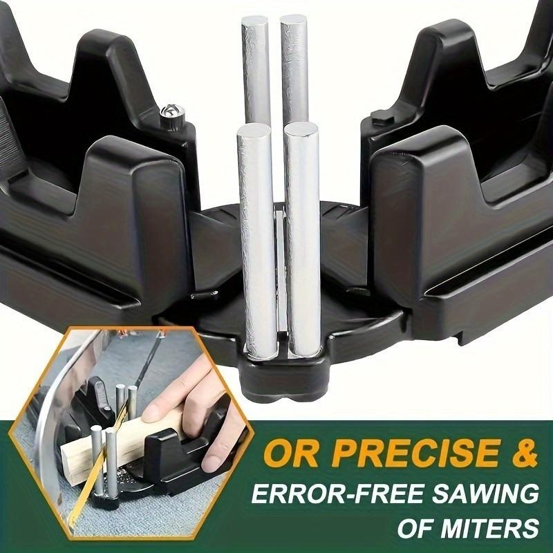 Multifunctional Angle Cutting Guide Tool, Precision Home Renovation and Woodworking Project, Durable Plastic/iron Structure