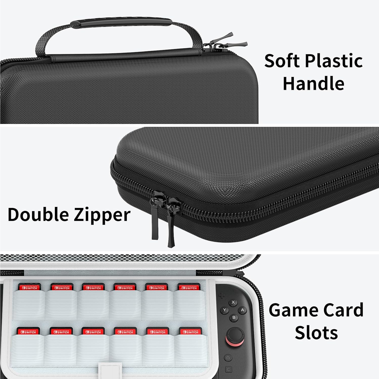 Switch 2 Case Compatible Switch & 2025 Switch 2 Protective Hard Portable Travel Carry Case Shell Pouch Compatible with Switch Console and Accessories