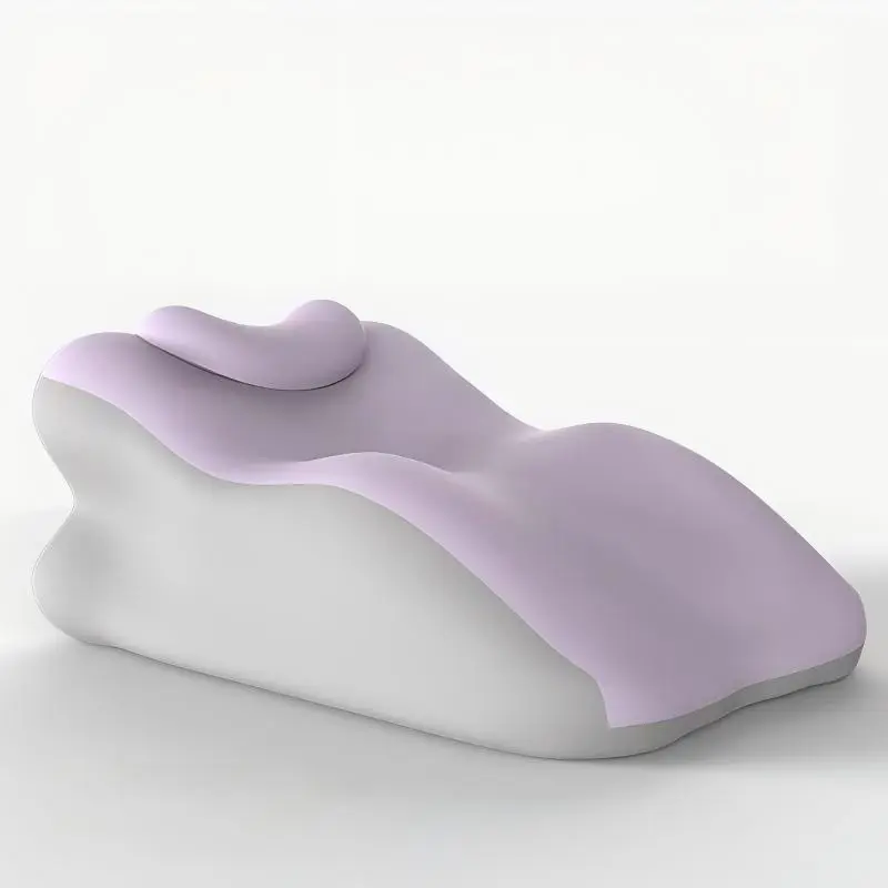 Dual-Person Lumbar Support Pillow with Small Cushion, Multi-Position Back Curve Pad, Curved Supportive Backrest, Washable, Durable, Sofa Bed Headrest, Bed Backrest Dxz-24
