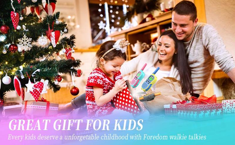 FOREDOM J388C Walkie Talkies for Kids 2 Pack Long Range with Flashlight FOREDOM J388C Walkie Talkies for Kids 2 Pack Long Range with Flashlight