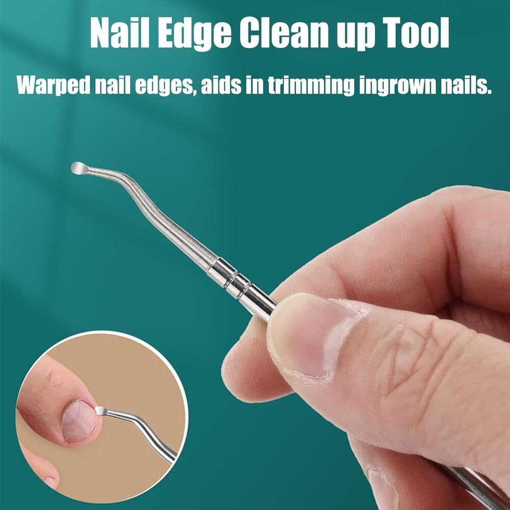 3-in-1 Eagle Beak Nail Clipper Set, Wide Jaw Anti-Splash Slanted Clipper, 25° Oblique Trimmer, Ingrown Toenail Clippers for Thick Nails, Perfect for Seniors