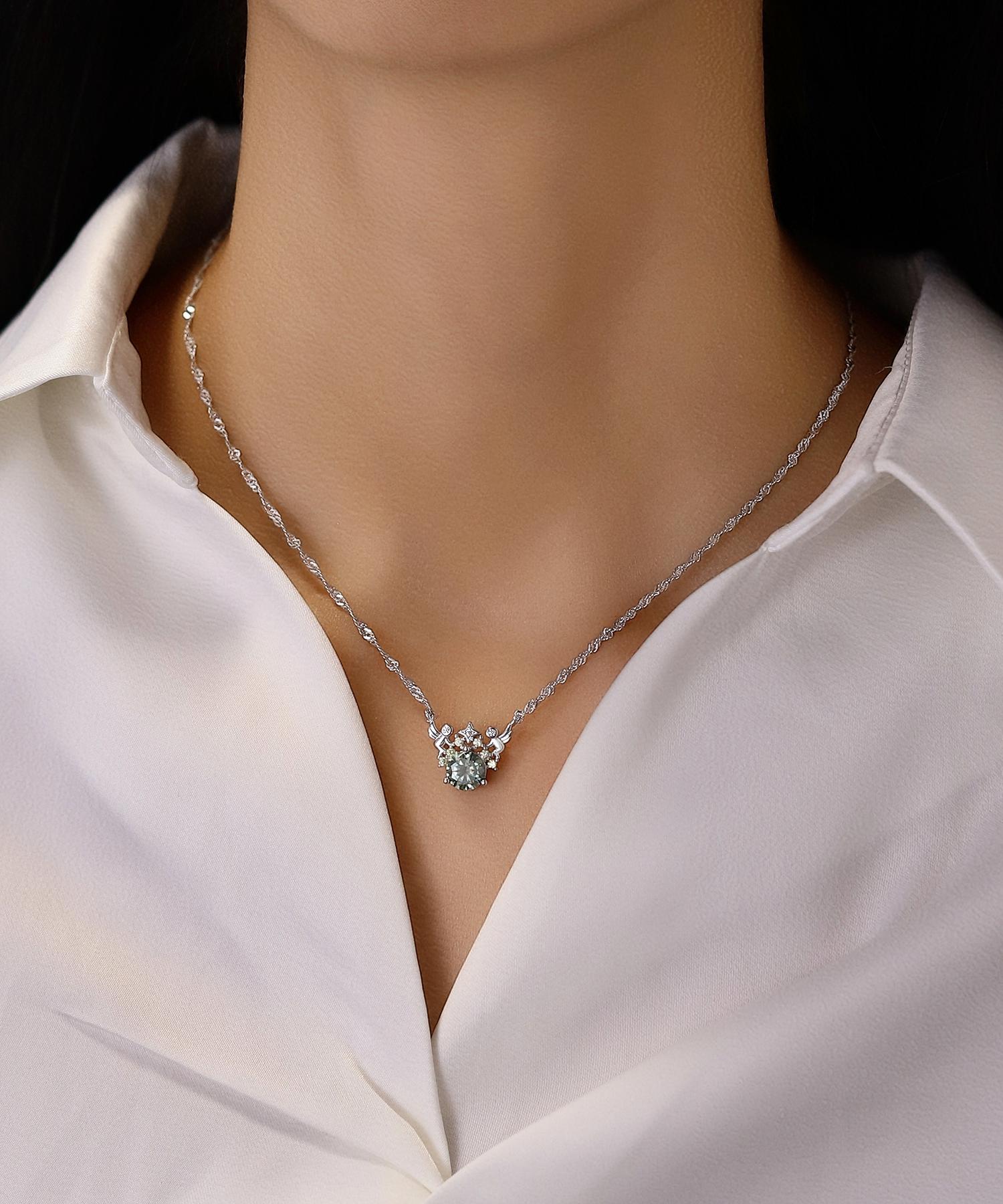 【Zodiac Pendant Necklace】Star Sign 1CT Synthetic Moissanite Zodiac Necklace 1.66mm Italian Rope Chain in 925 Sterling Silver Special Gift Package Birthday/AnniversaryGift for Women 【Zodiac Pendant Necklace】Star Sign 1CT Synthetic Moissanite Zodiac Necklace 1.66mm Italian Rope Chain in 925 Sterling Silver Special Gift Package Birthday/AnniversaryGift for Women
