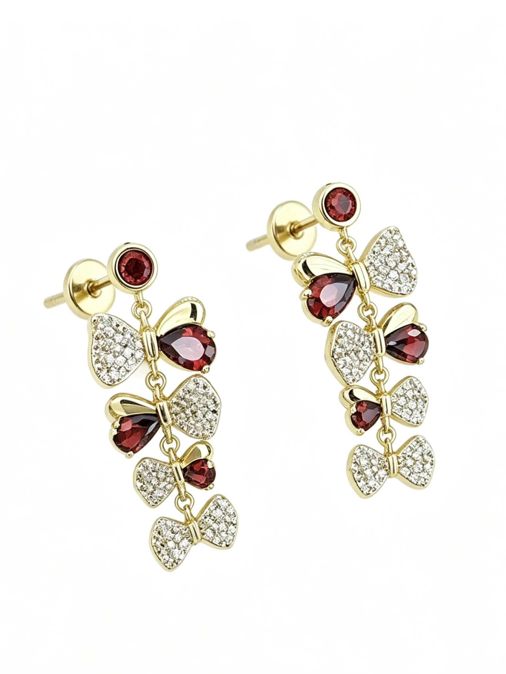 Women's Luxury Zircon Gold Plated 18k Asymmetric Flower Jewelry Bracelet, Elegant Design for Daily Wear, Hand Chain Style