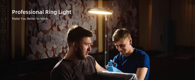 (Valentine's Deal) Weilisi Large Ring Light with 79" Stand, 6500K Full-Screen Selfie Ring Light with Stand and Phone Holder, Professional Big Ring Light for Live Stream, YouTube, TikTok, Makeup, Video, Photography