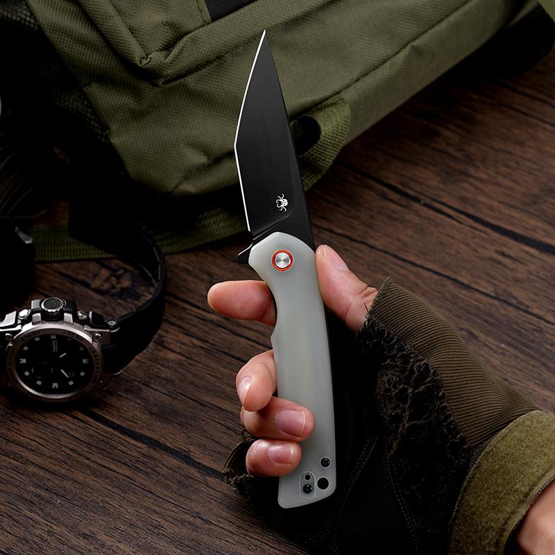 KLAKEN J147-VIREX EDC Pocket Knife, D2 Blade With G10 Handle