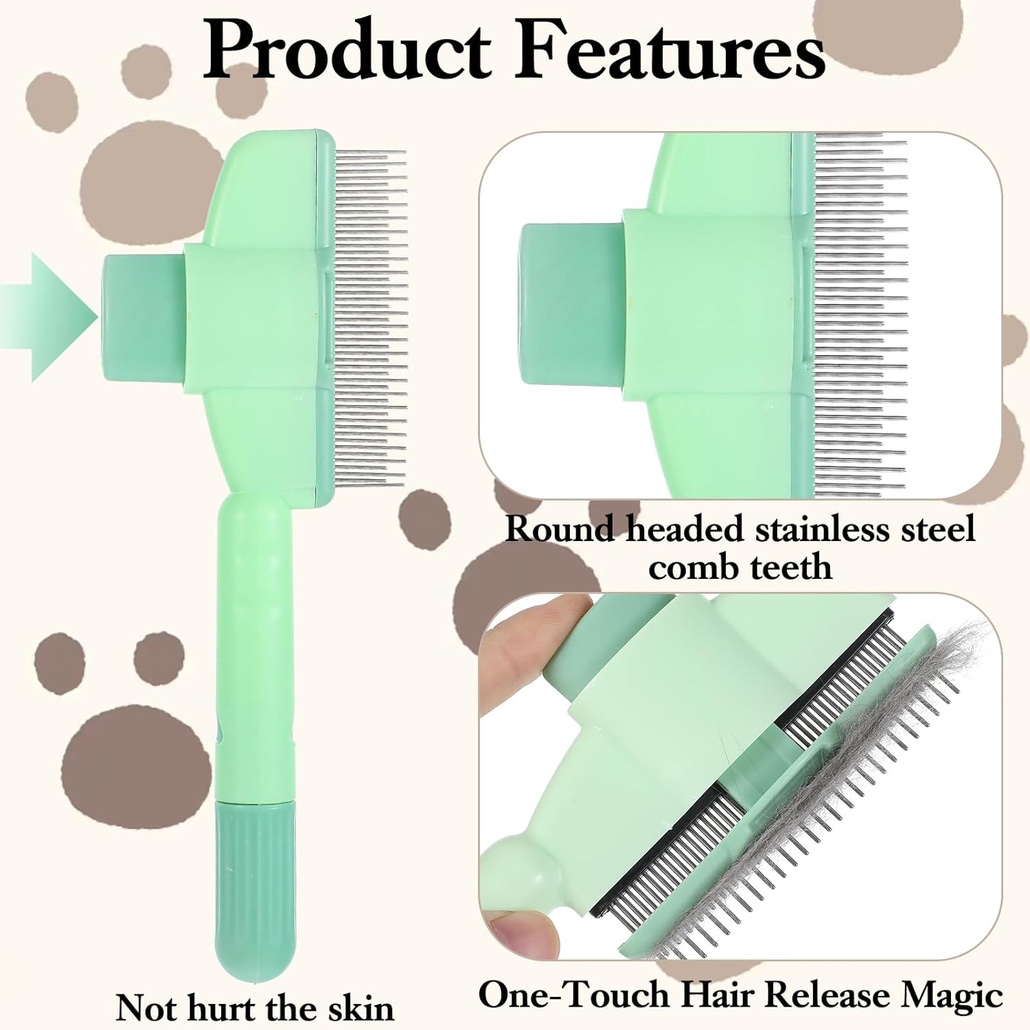 Avatore Cat Brush, Multi-Functional Pet Grooming Tool, Reduces Shedding & Pain Relief, Suitable for Short Hair Cats & Long Hair Cats