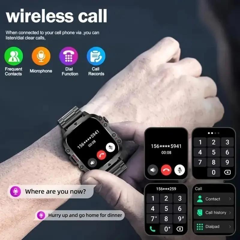 Smart Watch with LED Light, Bluetooth-compatible Connectivity, Multiple Sport Modes, Call/messages Alerts, Compatible with iOS and Android