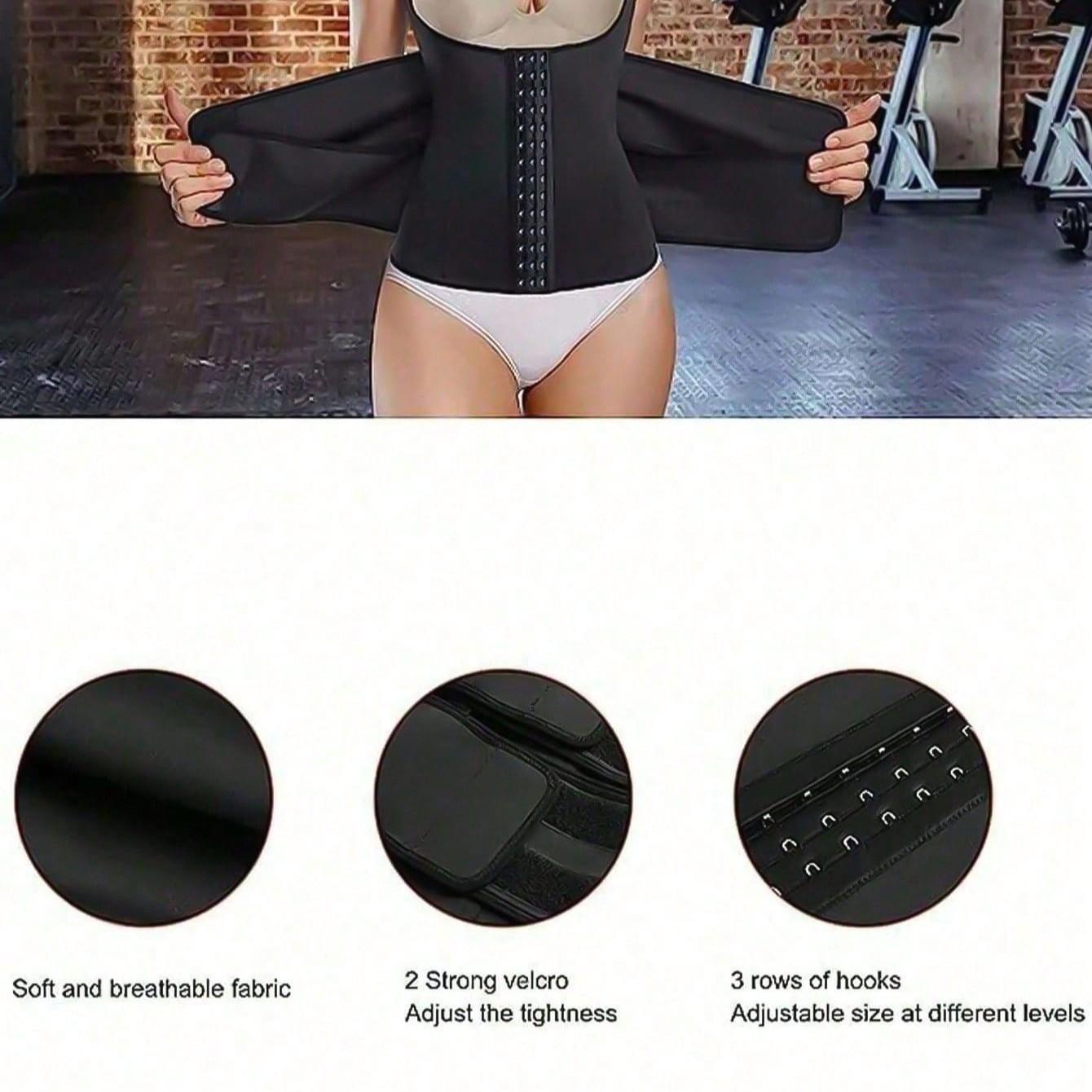 Women's Waist Trainer, Double Buckle Shapewear, Abdominal Compression Belt, Tight Corset Design, Waist Support & Shaping