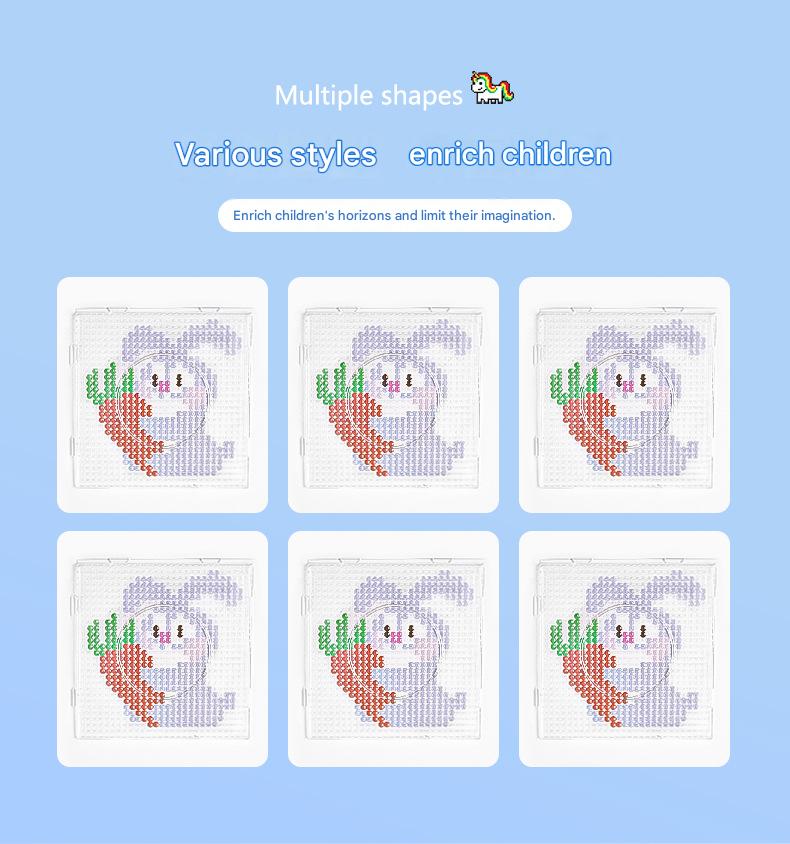 Fuse Beads DIY Craft Kit |   5MM Animal Pattern Bead Set |   Creative Educational Art Toy for Kids