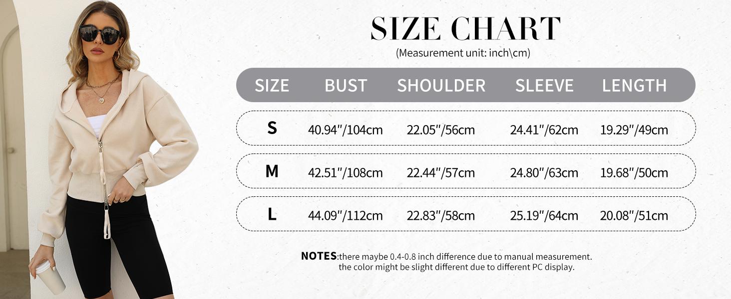 Yimoon Cropped Hoodie Women Zip Up Long Sleeve Sweatshirts Casual Fashion Hooded Workout Jacket Crop Top