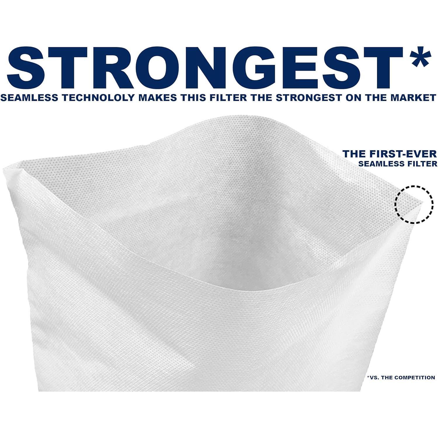 (50 Pack) Commercial Cold Brew Coffee Filters, 20" x 20" For 5-Gallon Commercial Model Cold Brew Coffee Makers and Systems