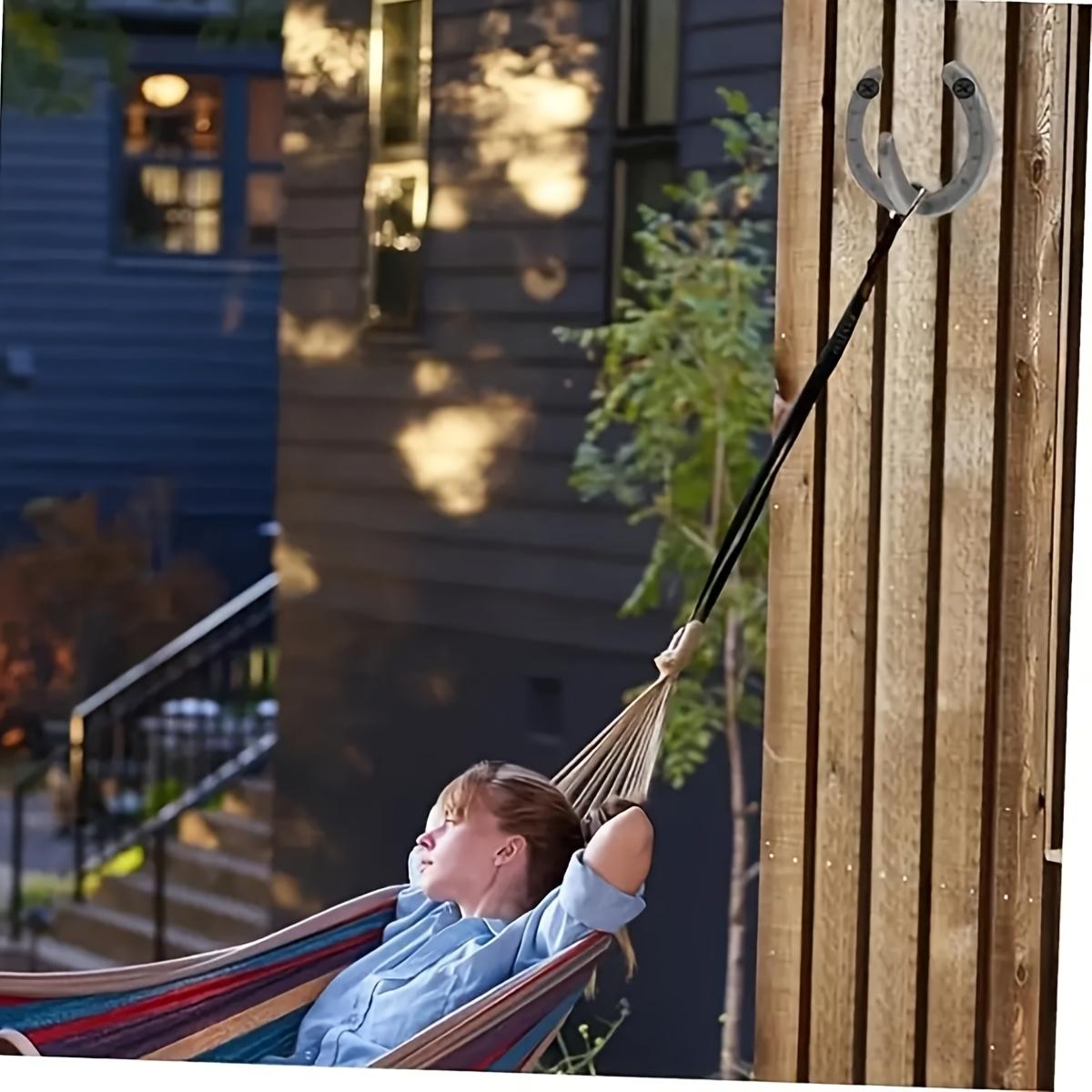 2 Vintage Cast Iron Wall Hooks, Hoop Coat Rack, Hang Keys, Towels, Hats, Rustic Style Wall Decor, Home Organization Essentials