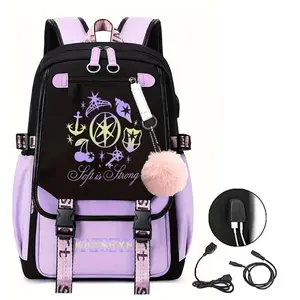 Girl Group Katseye Printed Backpack Students Large Capacity Backpack Katseye Fans Gift Girls School Bags Women Travel Backpack