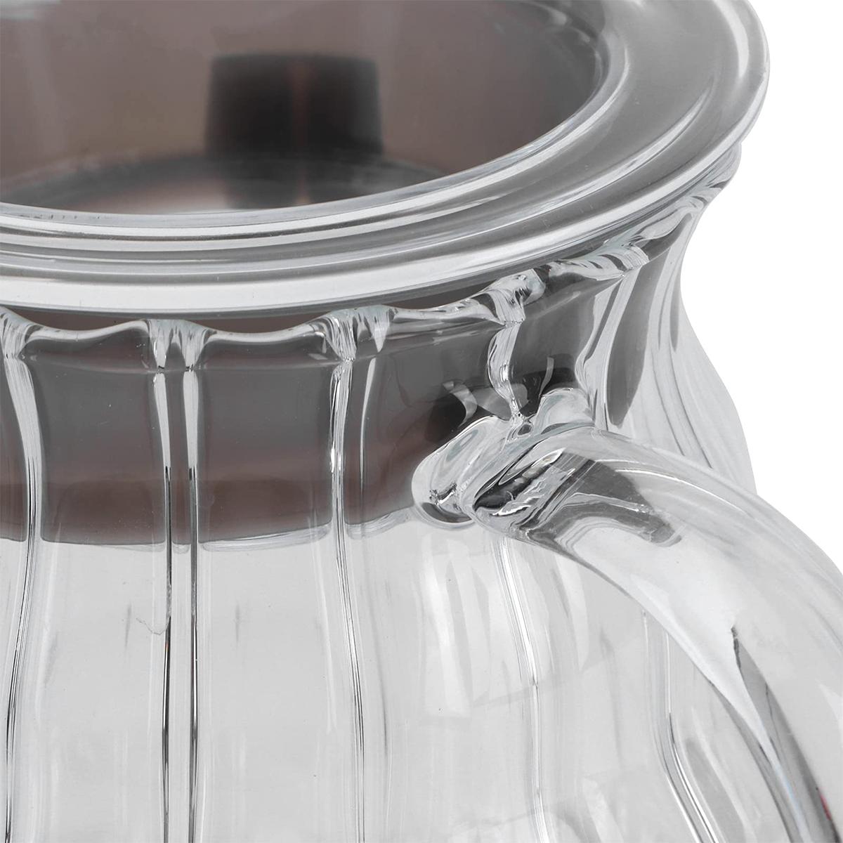 Glass Coffee Server - 360ml/600ml/800ml Cloud Kettle with Lid, Heat Resistant Coffee Pot, Coffee Sharing Pot for Home & Office