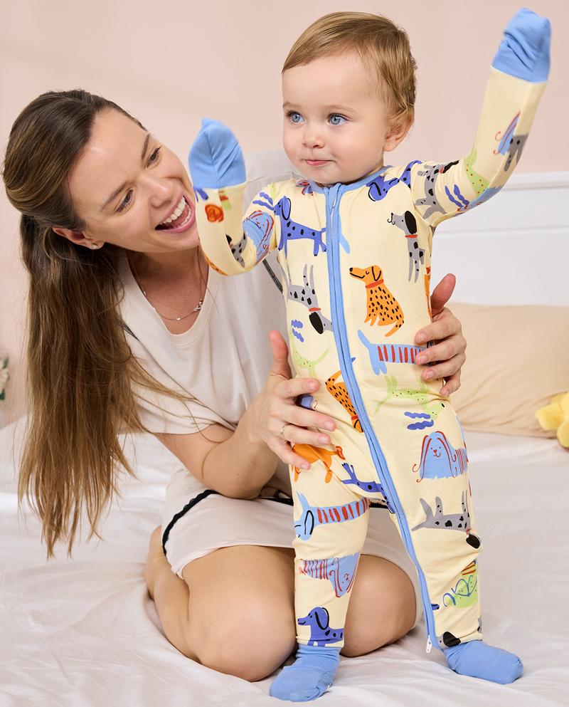 babee Reshinee Bamboo Viscose Baby Convertible Footie Pajama,Zipper Pajamas for Baby Kids Boys Girls,Sleep & Play Footed Pjs baby,Valentine's Day gift