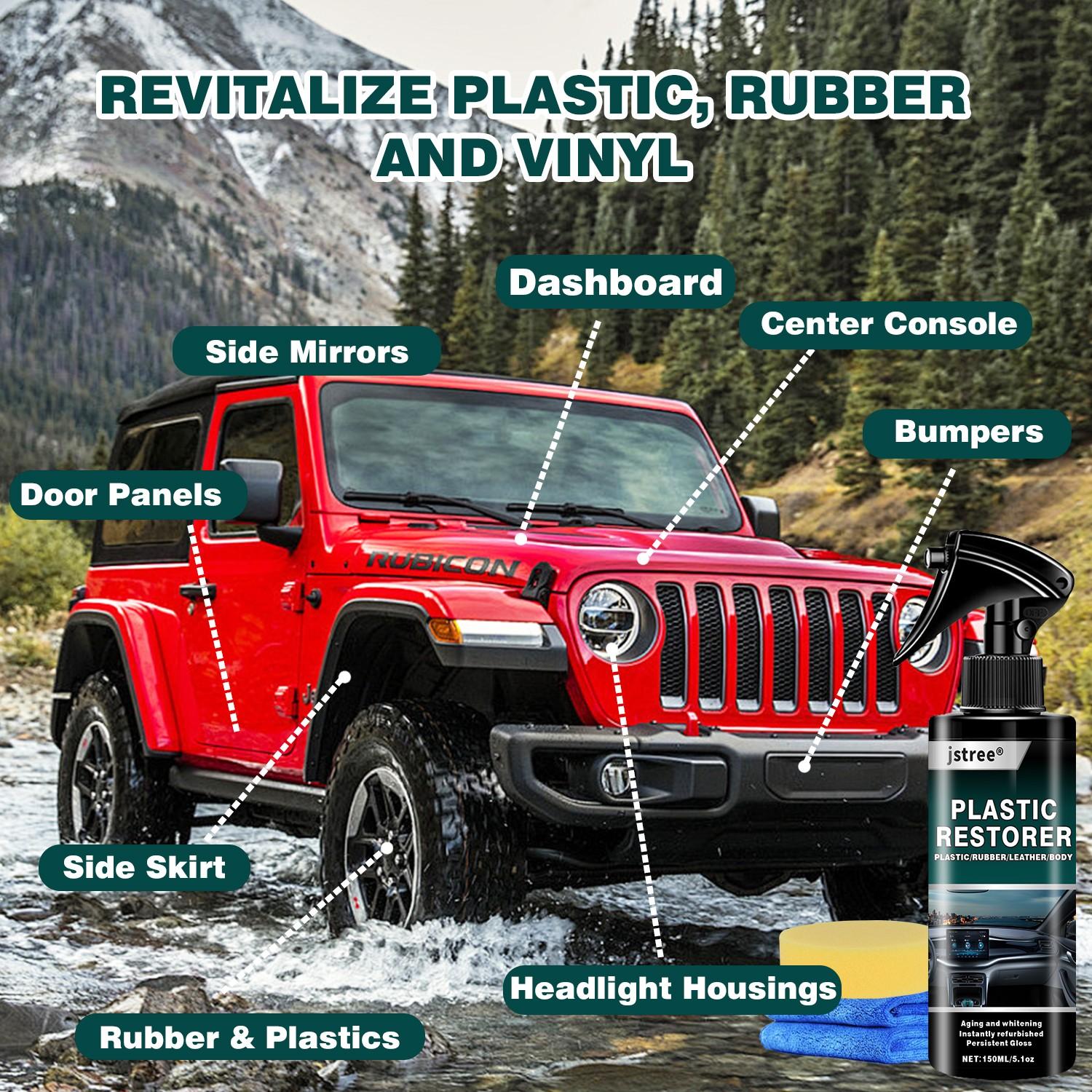 Car Plastic Refresher, Interior Repair, Bumper Restoration Tool, 150ML, Automotive Maintenance Solution