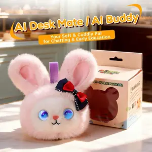 Interactive AI Smart Plush Toy Stuffed Animal - Soft Talking Companion, Emotional Eyes, Screen-Free Multilingual Learning, Bedtime Storyteller, White Noise, Parental Control App, Soft Cuddly Gift