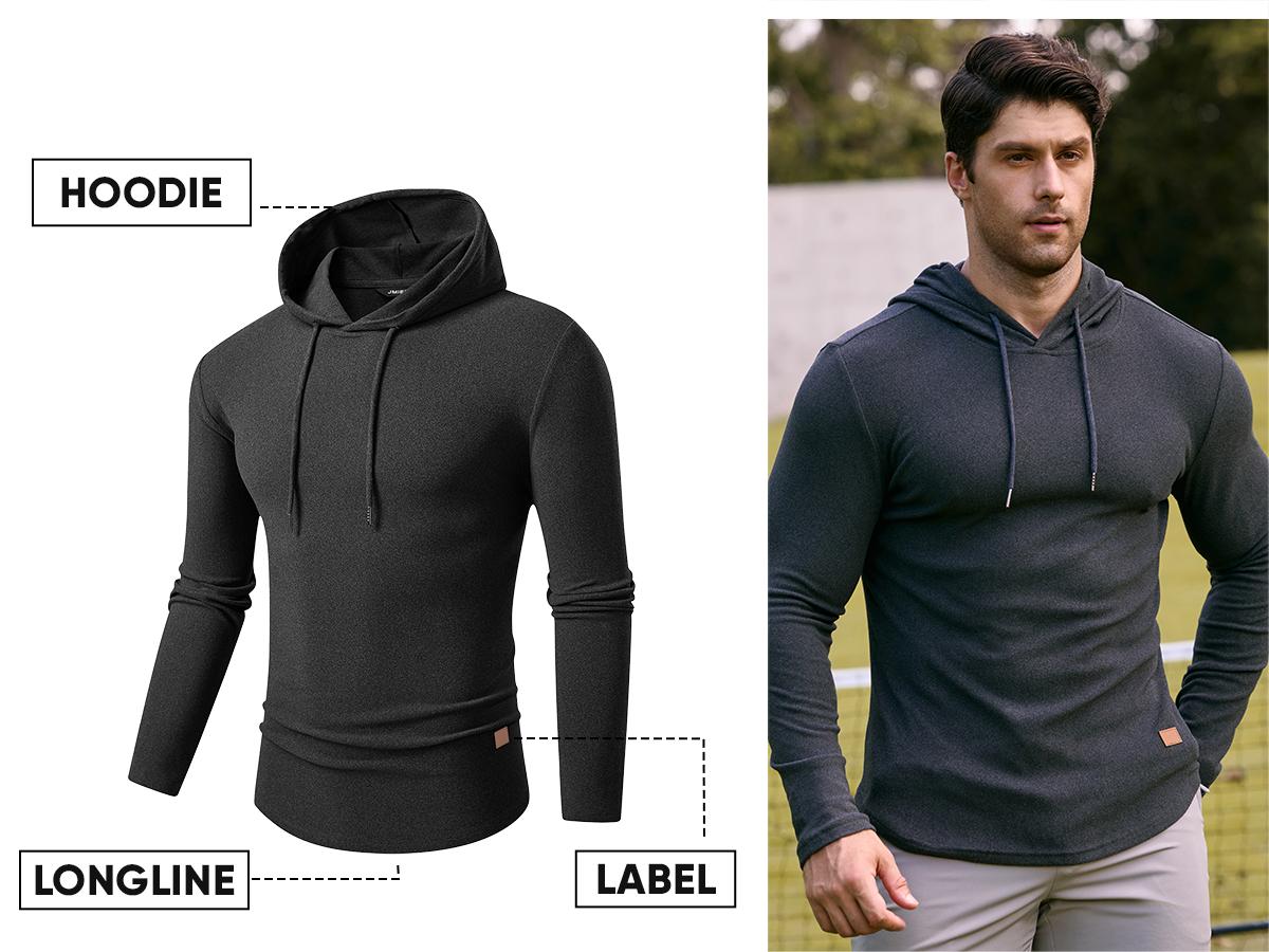 JMIERR Mens Fashion Hoodies Fleece Long Sleeve Athletic Sweatshirt Pullover T Shirts