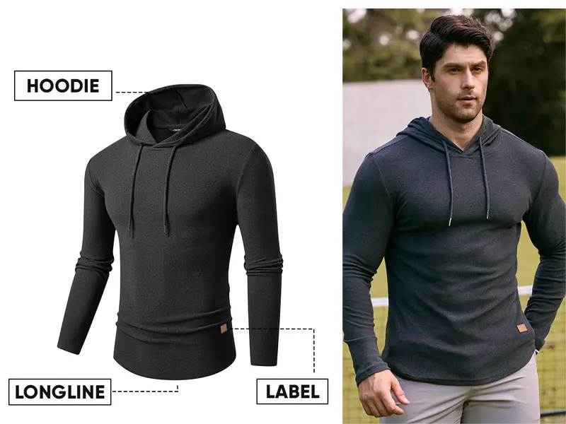 JMIERR Mens Fashion Hoodies Fleece Long Sleeve Athletic Sweatshirt Pullover T Shirts Casual Sporty Hoodies Casual Pullover Sweatshirts