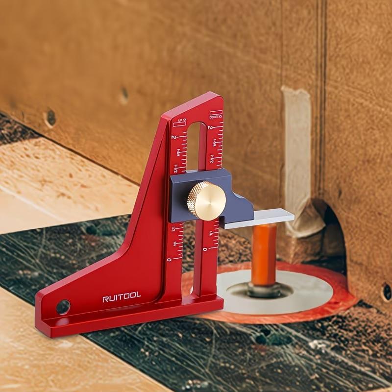 Table Saw Measurement Ruler, Metric Imperial Magnetic Height Gauge, Electric Circular Saw Carving Machine Reverse Adjustment