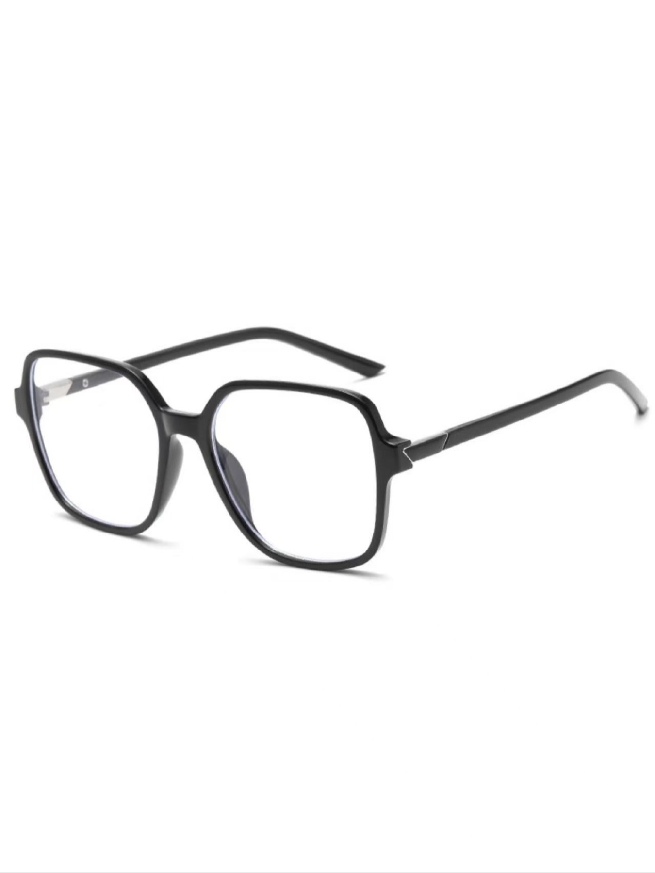 Vintage Fashion Large Frame Decorative Glasses, Women's Versatile Face-Slimming Design, Clear Lens Style, Suitable for Daily Commute Home Leisure TV Computer Phone Photography, Casual Eyeglasses