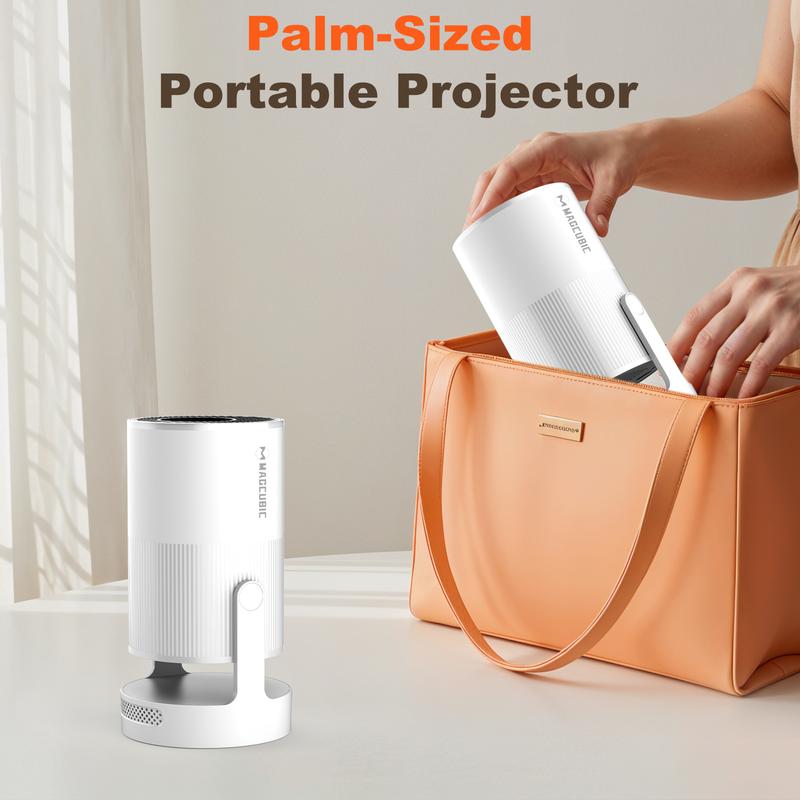 [US warehouse] Magcubic HY300Ultra Portable Projector Electronic Focus 0.8:1 Short Throw Ratio 4K Videosource Supported  Native 1280 * 720P 300ANSI Built-in HIFI Speaker Dual Band WIFI6 Android 11 BT5.4 180°Flexible Rotating Smart Mini Home Theater Cinema