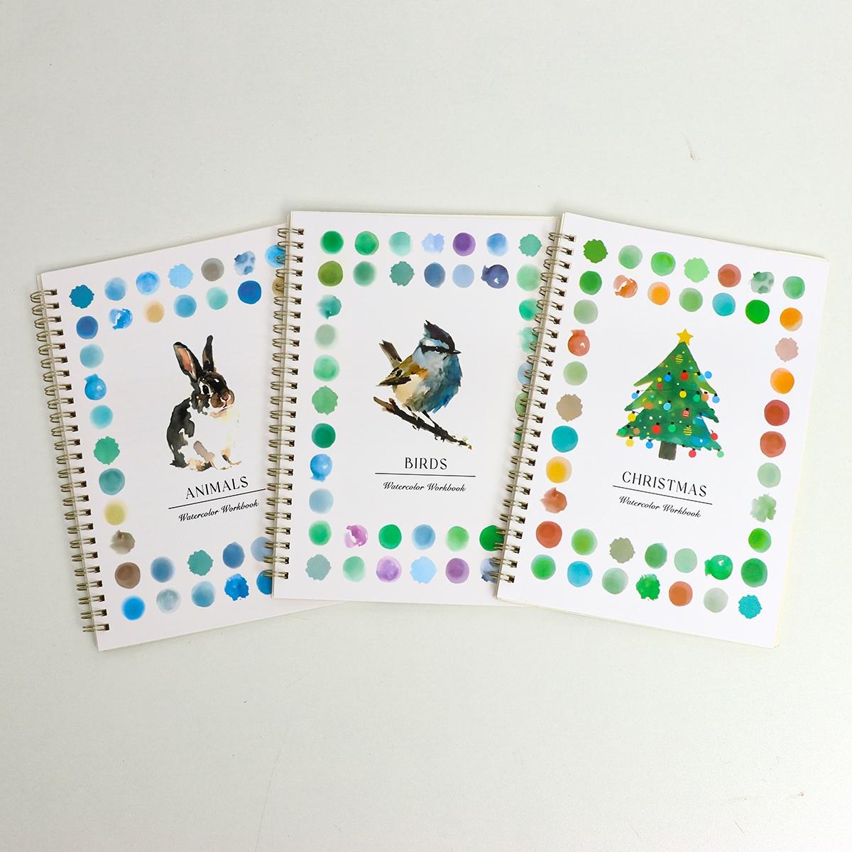 Beautiful Cartoon Watercolor Painting Book, Sketch Paper for Coloring, Water Coloring Books, Easy to Use, Ideal for Art Enthusiasts, Perfect Gift (no Brushes Included)