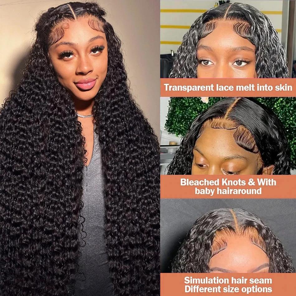 Bling Hair 13x6 Deep Curly Human Hair Wigs 13x4 Transparent Lace Frontal Wig Deep Wave Lace Front Wig For Women PrePlucked Wigs 180% Density TikTokShopHolidayHaul Bling Hair 13x6 Deep Curly Human Hair Wigs 13x4 Transparent Lace Frontal Wig Deep Wave Lace Front Wig For Women PrePlucked Wigs 180% Density TikTokShopHolidayHaul