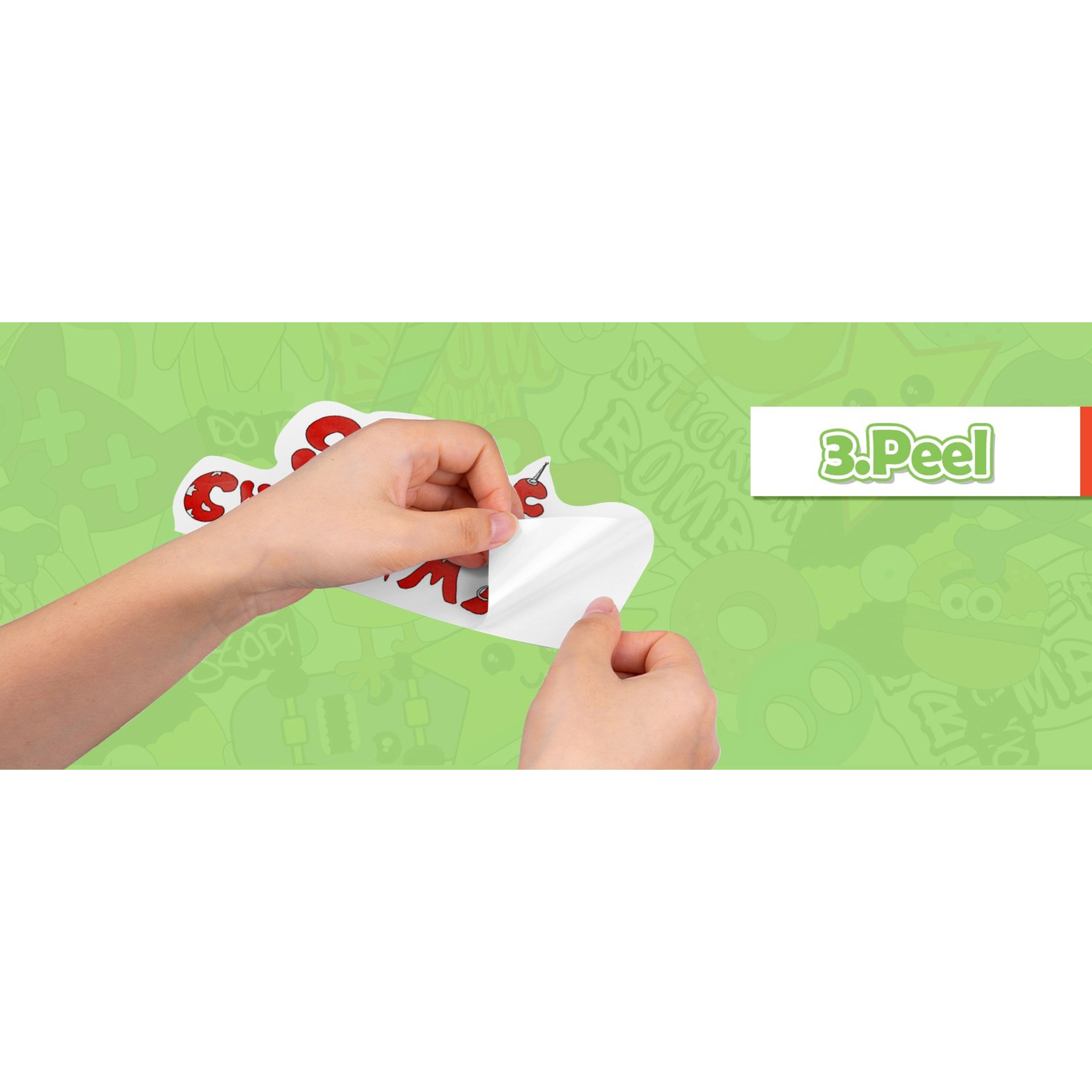 Glossy Printable Vinyl Sticker Paper for Inkjet Printer - 21 Sheets