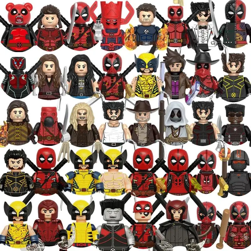 2026 New Deadpool Building Blocks Mini Action Figures Bricks Educational Diy Toys Gifts For Children