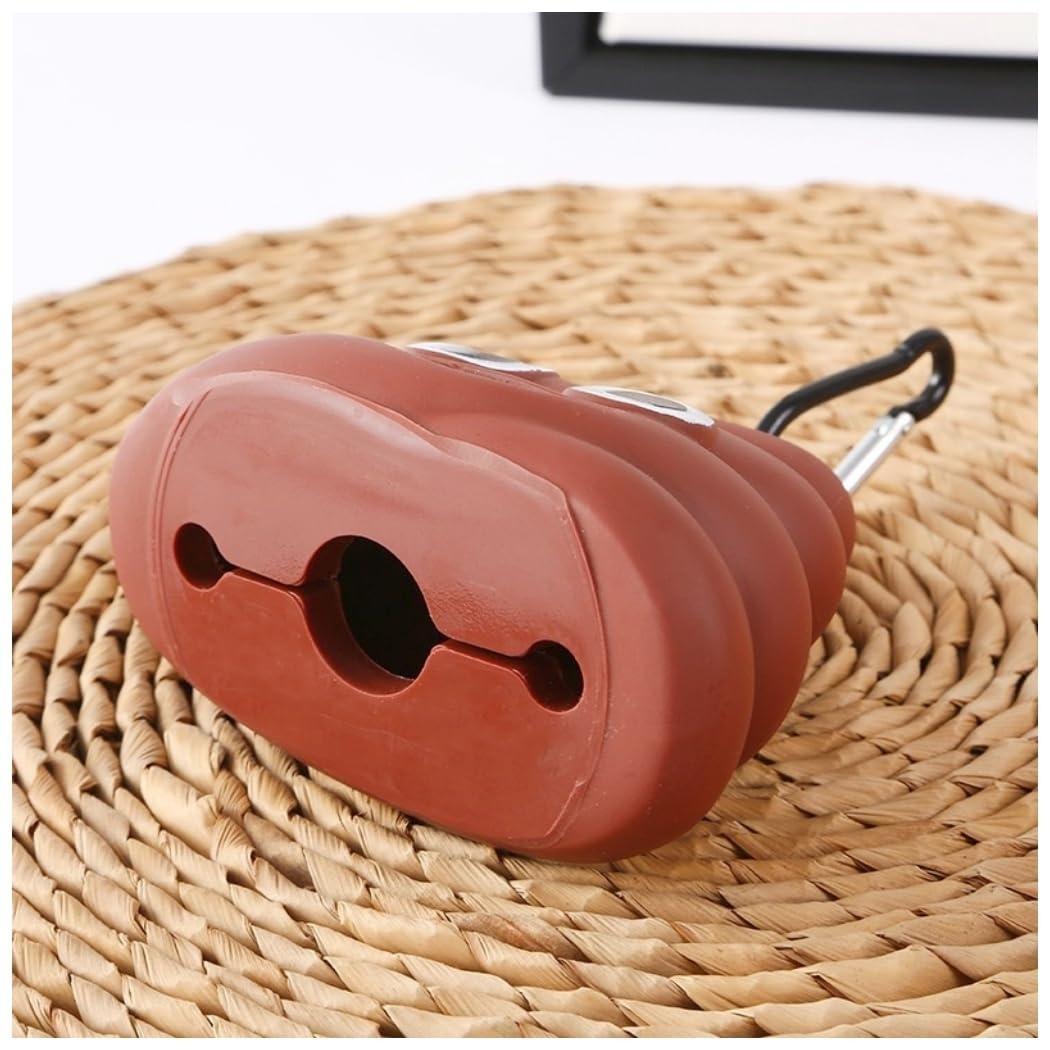 High-Quality Silicone Dog Poop Bag Dispenser, Portable Pet Waste Carrier, Outdoor Cleaning, Cute Practical Dog Poo Bag Holder