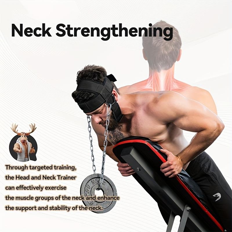 Adjustable neck strap, suitable for weight training, neck strengthening and resistance training, weightlifting headband, very suitable for fitness enthusiasts, essential for fitness, Workout Equipment