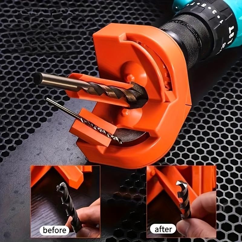 4-in-1 Portable Drill Sharpener, 1 Set Multipurpose Drill Grinding Tool, Durable Multi-purpose Drill Sharpener for Chainsaws Drill Hand Tools