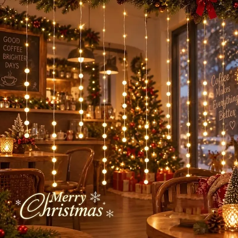 Suspension LED Bubble String Lights, USB Powered, 8 Lighting Modes, Outdoor Decorative Lanterns, Ideal for Home, Garden, Patio, Festive Decoration, Atmosphere Lights