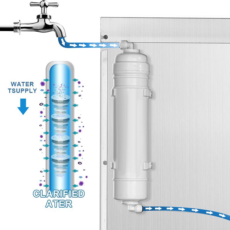 Self Cleaning Ice Maker 100lbs Daily |   Commercial & Home Use |   Fast Ice Production |   LED Display |   Freestanding or Under Counter Ice Machine Ideal for Restaurants Offices Parties Steel Stainless CIM-320F