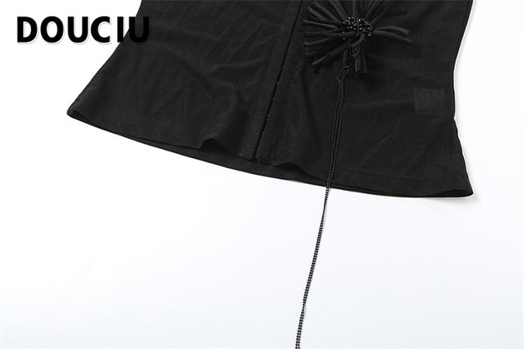 DOUCIU Summer Thin Cool Perspective Intellectual Elegant Versatile Street Chiffon Mesh Short-Sleeved Top T-Shirt