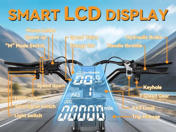 YOULON Electric Bike for Adults, 1500W Peak Brushless Motor 31MPH , 48V 20Ah Battery, 20" Fat Tire Ebike, Up to 50KM/H, 30° Climb, 7-Speed, Shock Absorption, Off-Road E-Bike with Long Range & All-Terrain Performance YOULON Electric Bike for Adults, 1500W Peak Brushless Motor 31MPH , 48V 20Ah Battery, 20" Fat Tire Ebike, Up to 50KM/H, 30° Climb, 7-Speed, Shock Absorption, Off-Road E-Bike with Long Range & All-Terrain Performance