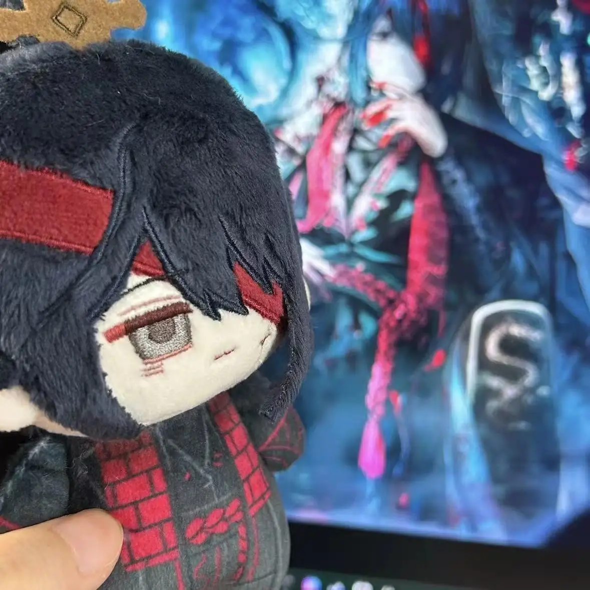 10cm Stuffed Limbus Company Hong Lu Plushie Anime Hong Lu Plush Cartoon Figure Model Toys Decorative Pandents Keychain Doll