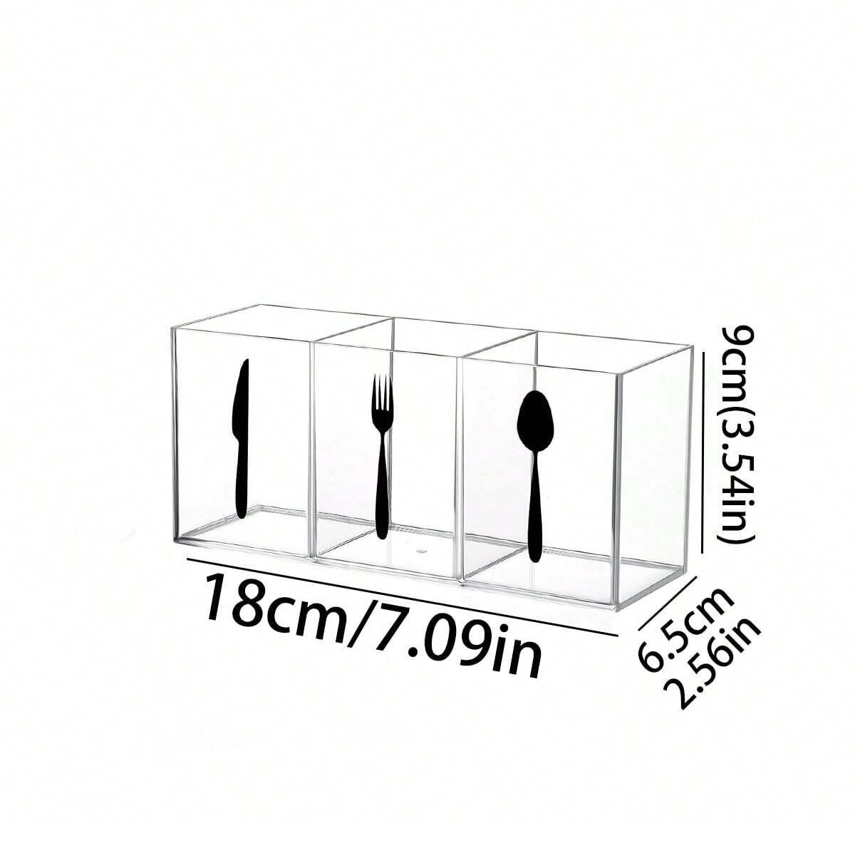 Multifunctional Kitchen Storage Organizer, Compact Plastic Utensil Rack for Spoons Knives Forks, Ideal Home and Restaurant Settings